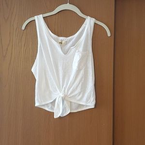 Hollister white tank top